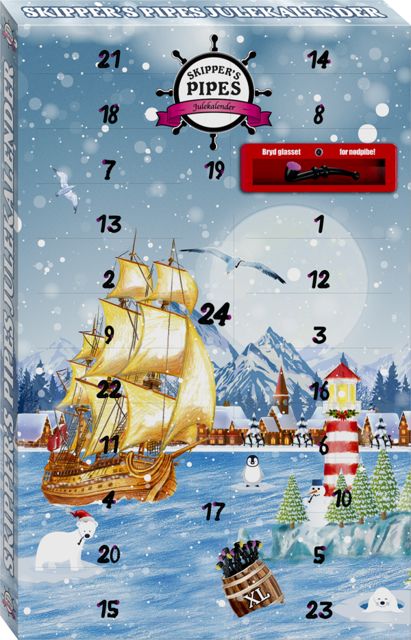 Skipper's Pipes Julekalender 25stk 435g